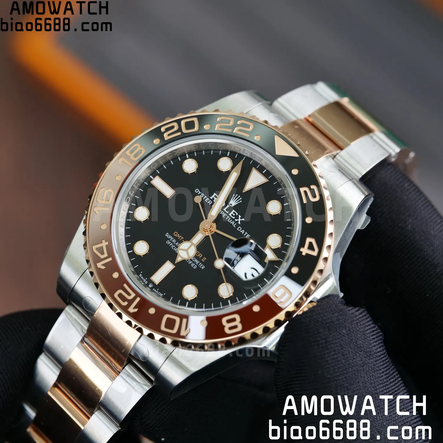 Rolex GMT-Master II 126711 CHNR VSF1:1 Best Edition on Black Dial SS/RG Bracelet Super Clone DD3285 (Weight) 94 078d85e1a21c141 AMO Watch
