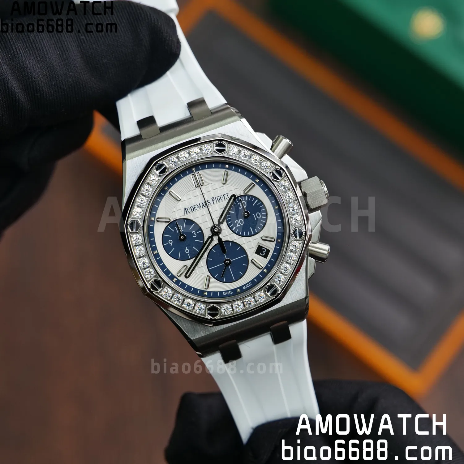 AP Royal Oak Chrono 26231 SS APSF 1:1 Best Edition White Dial on White Rubber Strap A2385 75 07a147b96661294 阿默表行AmoWatch