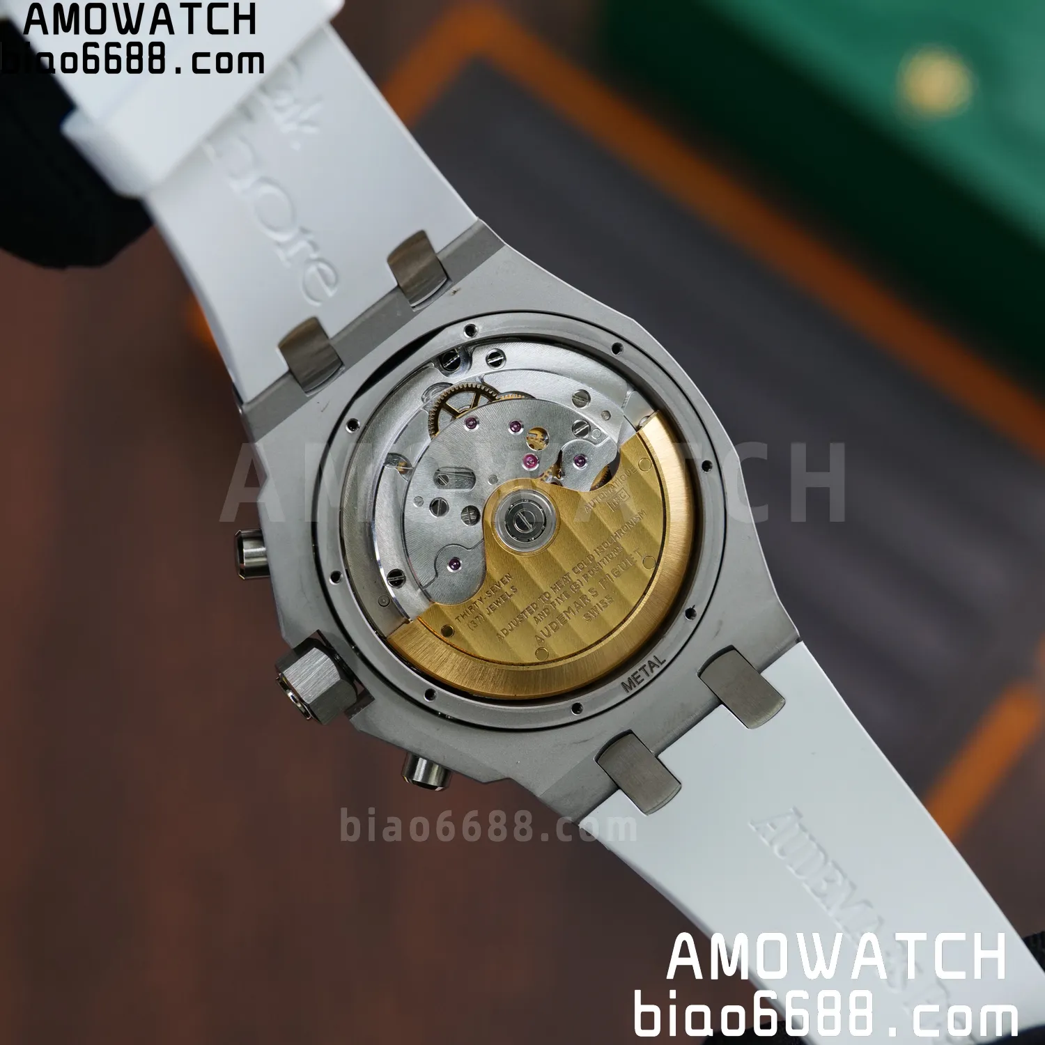 AP Royal Oak Chrono 26231 SS APSF 1:1 Best Edition White Dial on White Rubber Strap A2385 103 0c222544452305c 阿默表行AmoWatch