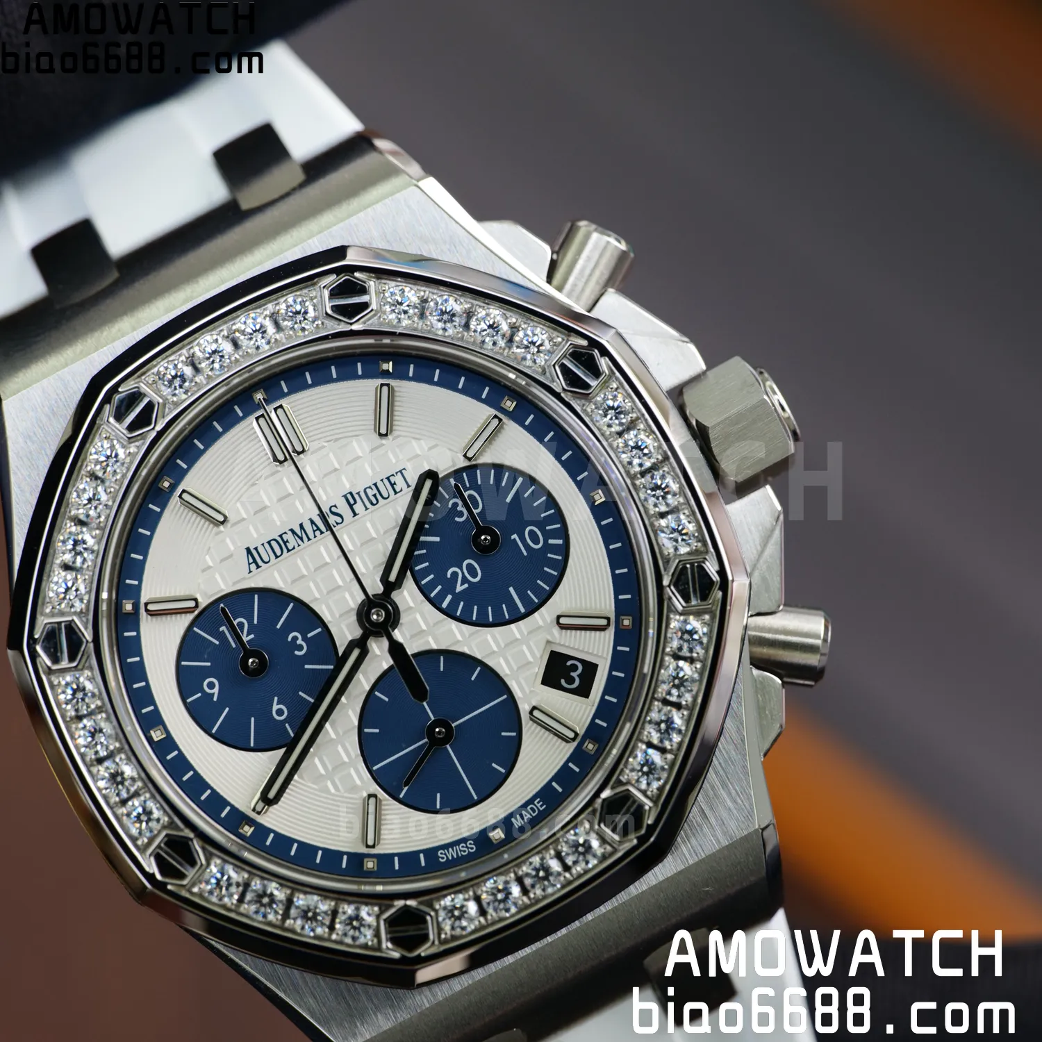 AP Royal Oak Chrono 26231 SS APSF 1:1 Best Edition White Dial on White Rubber Strap A2385 88 0d56e3ec42d178a 阿默表行AmoWatch