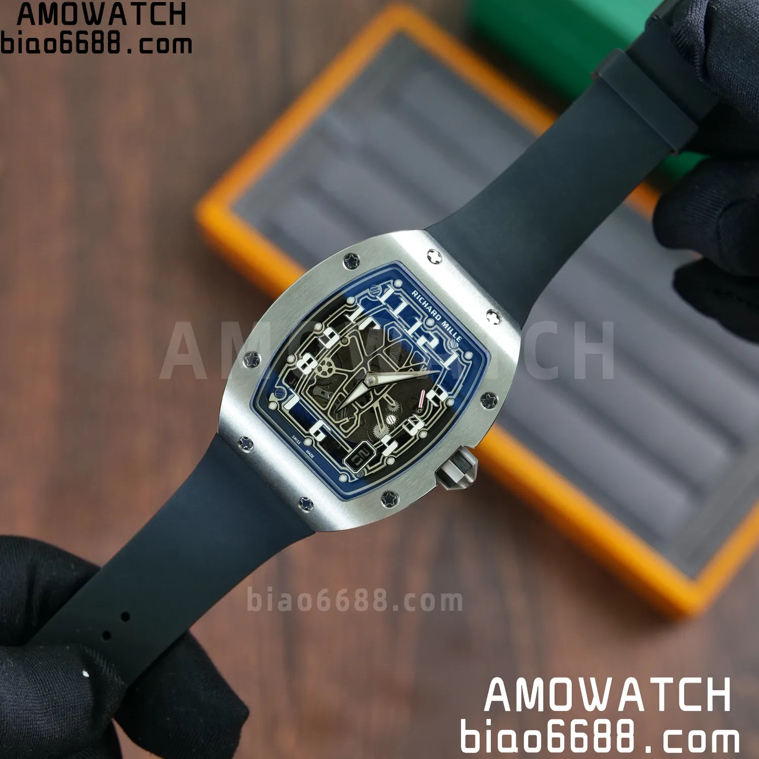 RICHARD MILLE RM67-01 V2 Best Edition Skeleton Dial on Black Rubber Strap CRMA6 V2 97 0ee4fc994a871b9 阿默表行AmoWatch