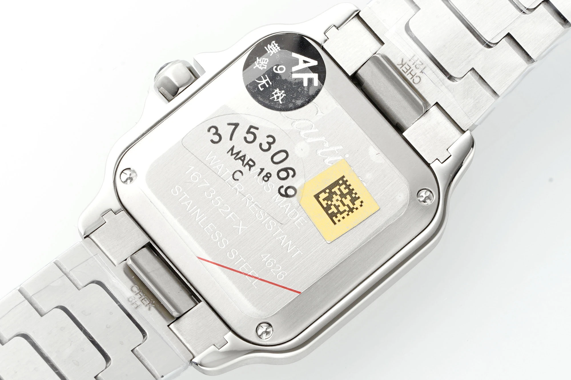 Santos Dumont 27mm WSSA0082 SS AF 1:1 Best Edition Silver Dial on SS Bracelet quartz 23 12c21ac20dc0411 阿默表行AmoWatch