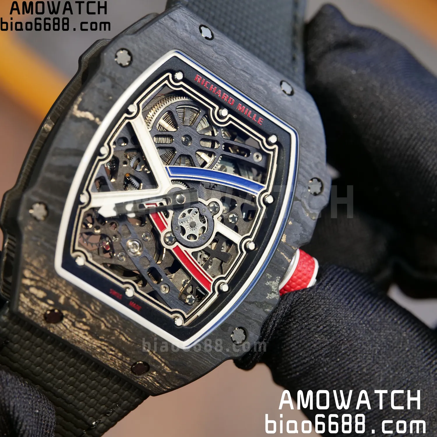 RICHARD MILLE RM67-02 Black NTPT Best Edition France Dial on Black Nylon strap CRMA7 Clone V9 91 16dcee8c072a146 阿默表行AmoWatch
