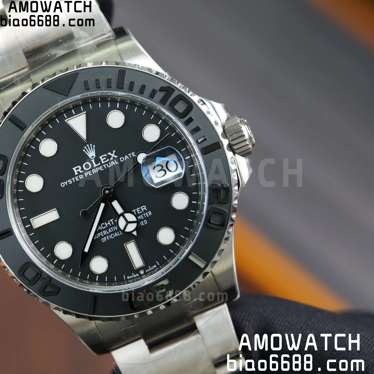 Rolex Yacht-Master 226627 Titanium VF 1:1 Best Edition Black Dial on Titanium Bracelet DD3235 92 1c4f206d3def871 1 AMO Watch