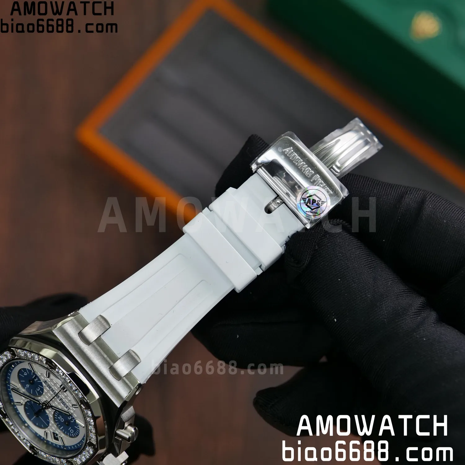 AP Royal Oak Chrono 26231 SS APSF 1:1 Best Edition White Dial on White Rubber Strap A2385 77 1f1fc6640cd3e97 阿默表行AmoWatch