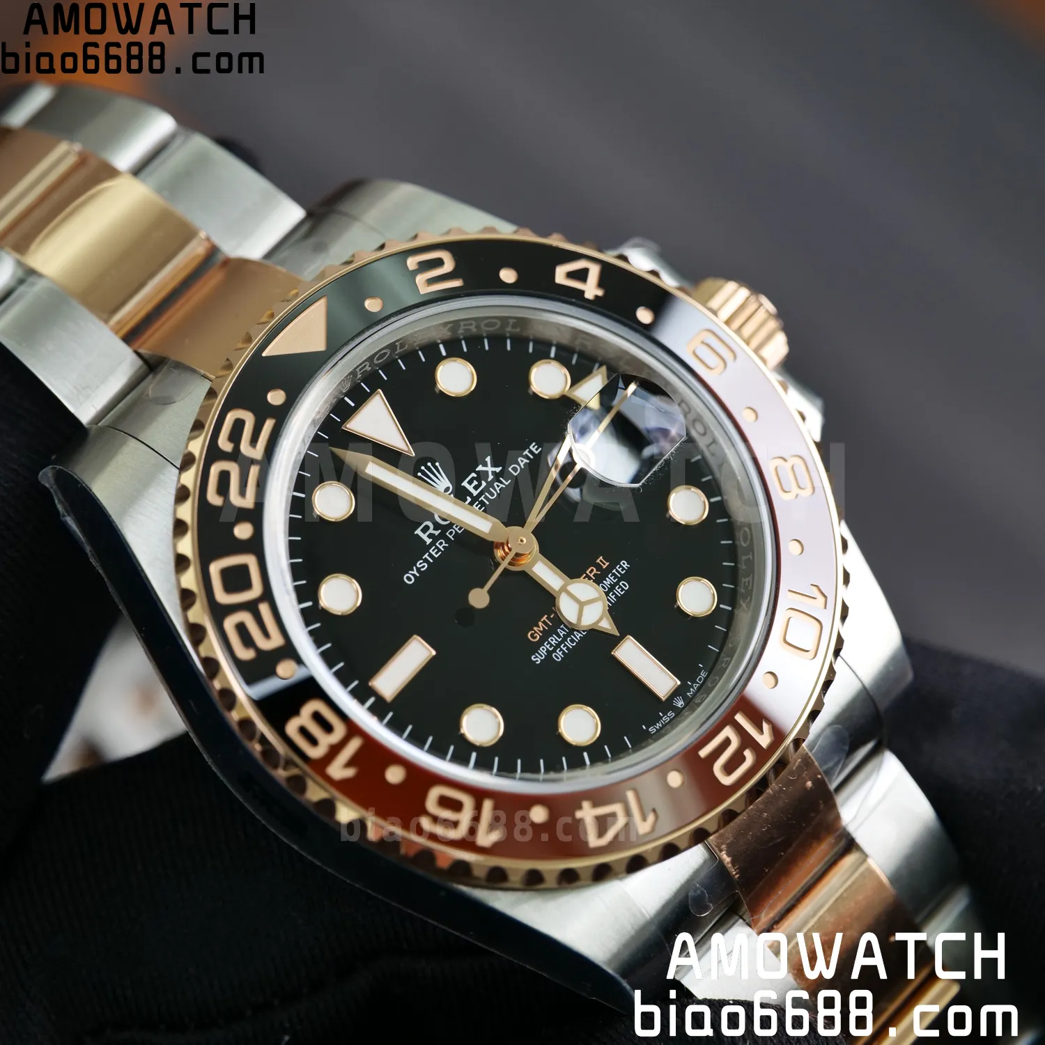 Rolex GMT-Master II 126711 CHNR VSF1:1 Best Edition on Black Dial SS/RG Bracelet Super Clone DD3285 (Weight) 93 1f44c02e02e5e16 AMO Watch