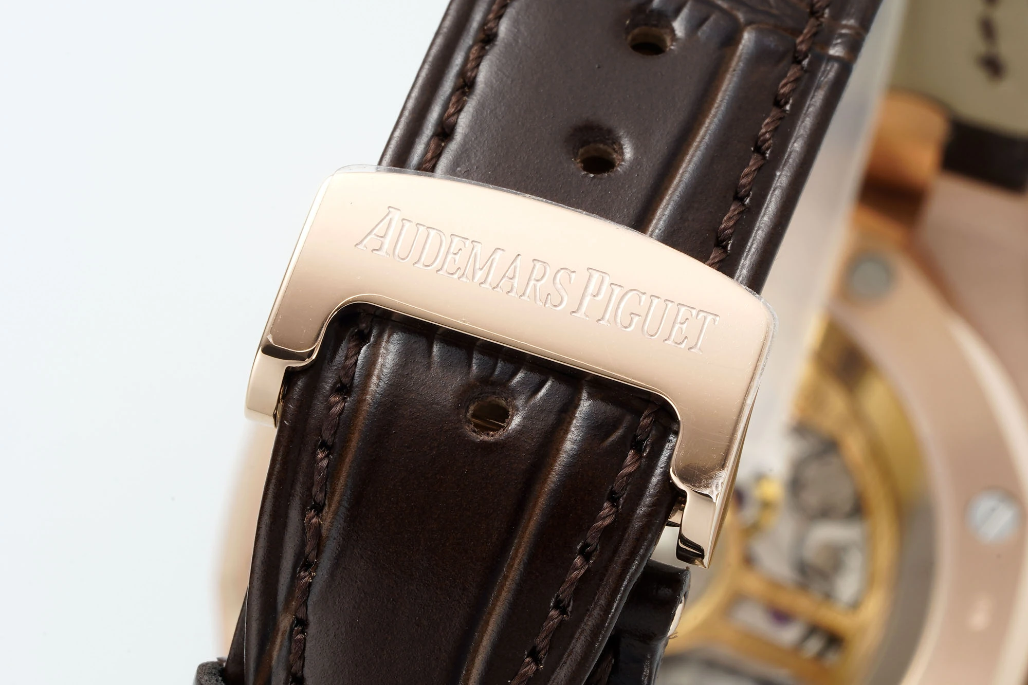 AP Royal Oak Chrono 26240 RG DDF 1:1 Best Edition Blue/RG Dial on Brown Leather Strap DD4401 Super Clone Weight (SW Dial) 27 2154354b207be97 AMO Watch