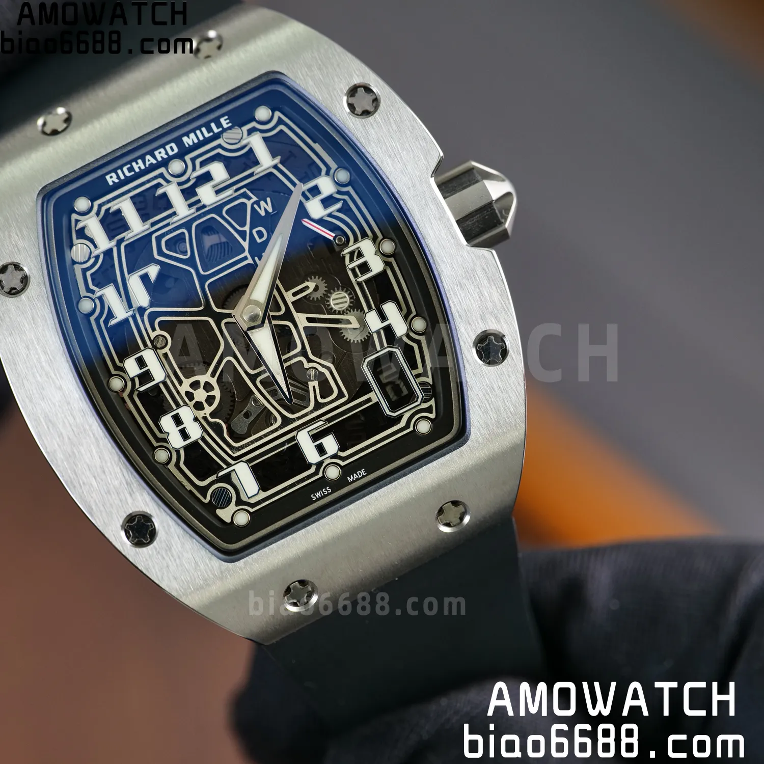 RICHARD MILLE RM67-01 V2 Best Edition Skeleton Dial on Black Rubber Strap CRMA6 V2 107 2426c364573e2fa 阿默表行AmoWatch