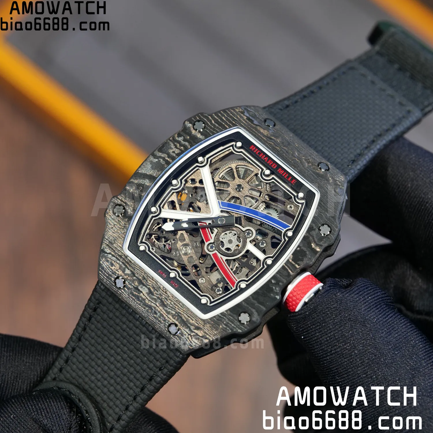 RICHARD MILLE RM67-02 Black NTPT Best Edition France Dial on Black Nylon strap CRMA7 Clone V9 83 26d64b4047f4fc7 阿默表行AmoWatch