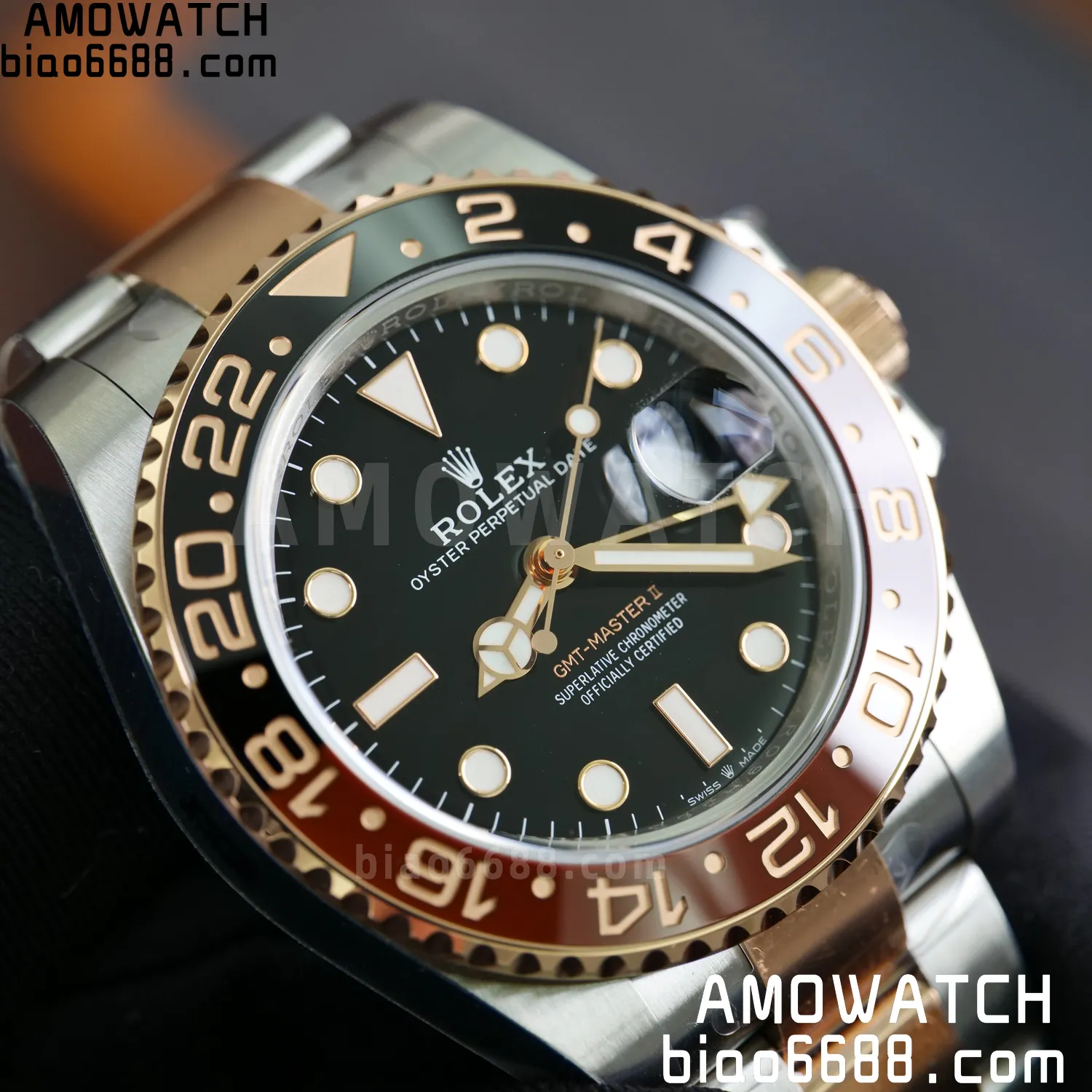 Rolex GMT-Master II 126711 CHNR VSF1:1 Best Edition on Black Dial SS/RG Bracelet Super Clone DD3285 (Weight) 99 2950e702e9b5a3d AMO Watch