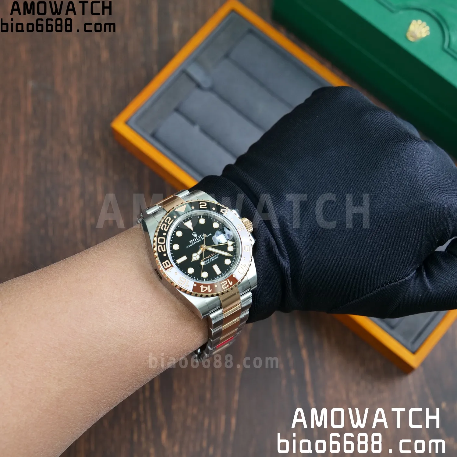 Rolex GMT-Master II 126711 CHNR VSF1:1 Best Edition on Black Dial SS/RG Bracelet Super Clone DD3285 (Weight) 107 2fc55c54100d43a AMO Watch