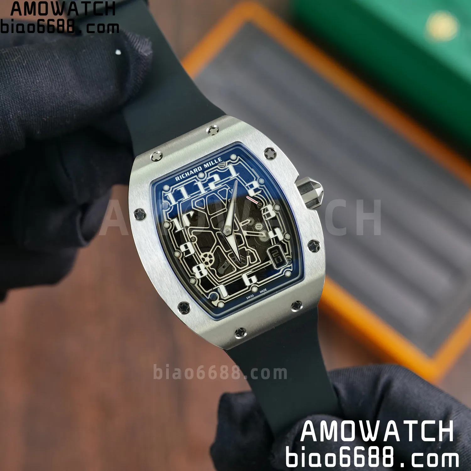 RICHARD MILLE RM67-01 V2 Best Edition Skeleton Dial on Black Rubber Strap CRMA6 V2 96 308bba995768f42 阿默表行AmoWatch