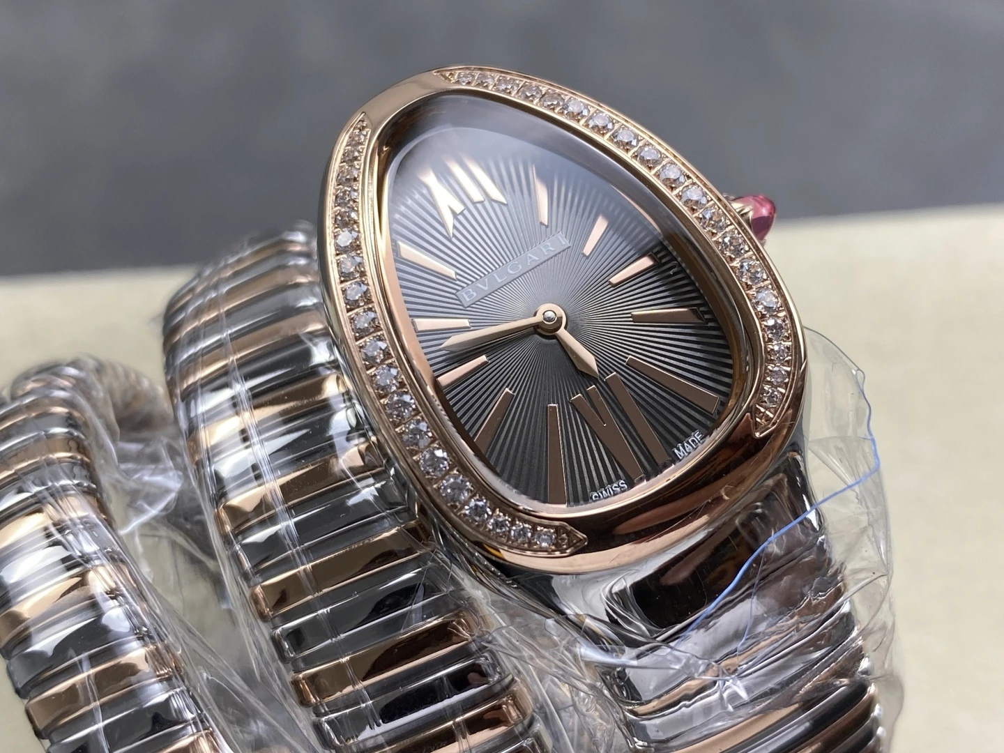 BVLGARI SERPENTI RG/SS 102680 BVF 1:1 Best Edition Gray Dial ETA Quartz 21 357507587941f04 AMO Watch