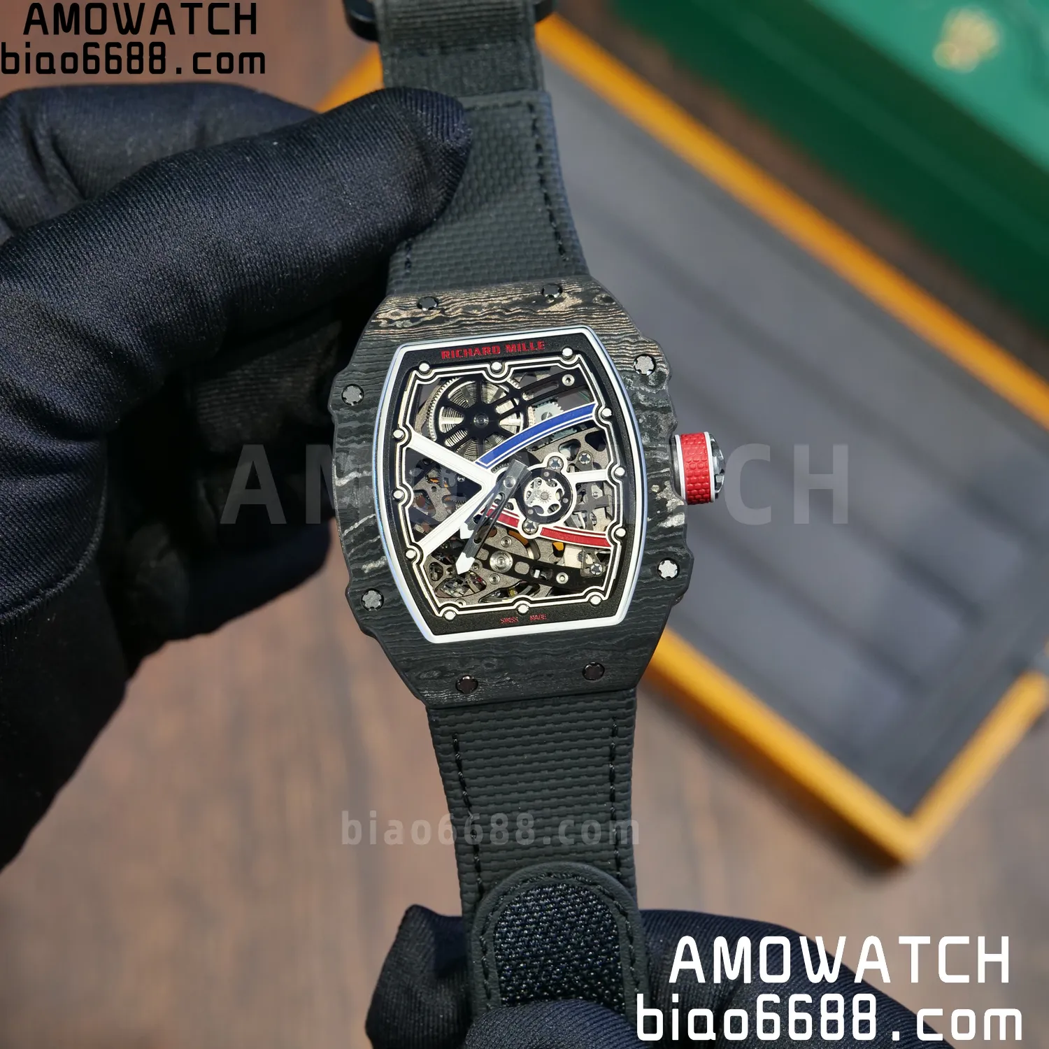 RICHARD MILLE RM67-02 Black NTPT Best Edition France Dial on Black Nylon strap CRMA7 Clone V9 72 35832bd96f3fd4c 阿默表行AmoWatch