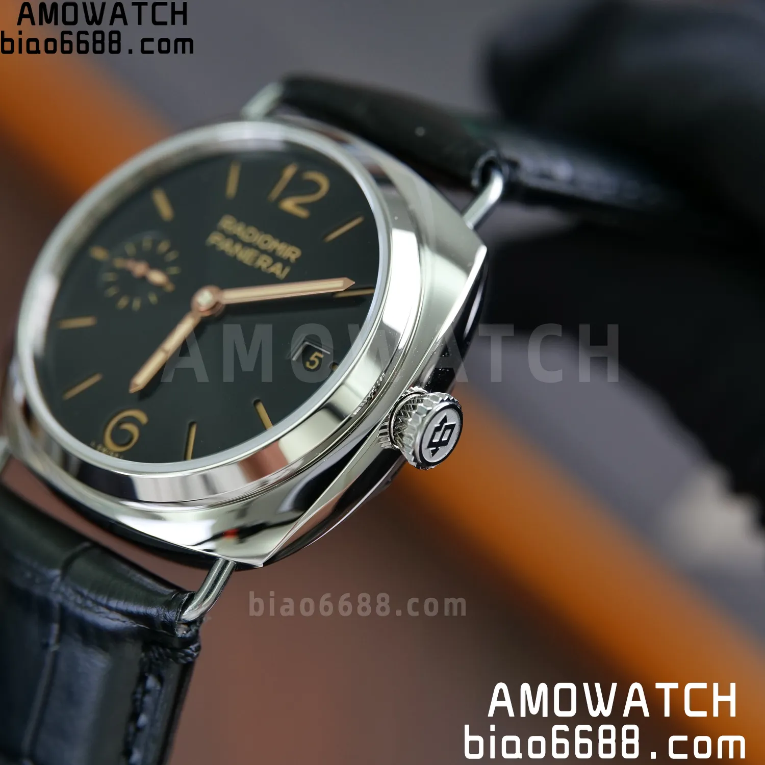 Panerai PAM01294 PAM1294 Y Radiomir TTF 1:1 Best Edition Black Dial on Black Leather Strap P900 75 36e11fdfb90aef6 AMO Watch