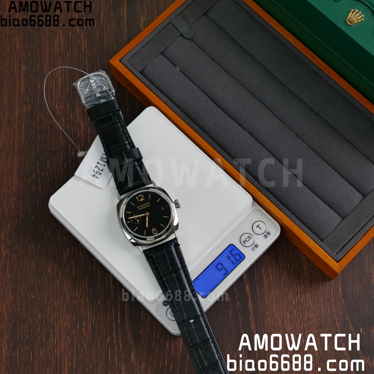 Panerai PAM01294 PAM1294 Y Radiomir TTF 1:1 Best Edition Black Dial on Black Leather Strap P900 93 371355ebd57ca27 AMO Watch