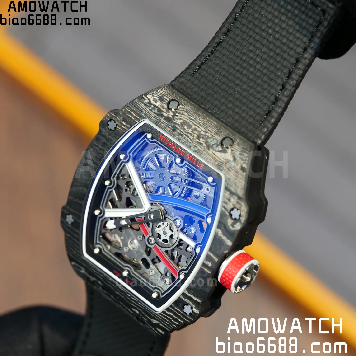 RICHARD MILLE RM67-02 Black NTPT Best Edition France Dial on Black Nylon strap CRMA7 Clone V9 88 3bdf8f4fe324138 阿默表行AmoWatch