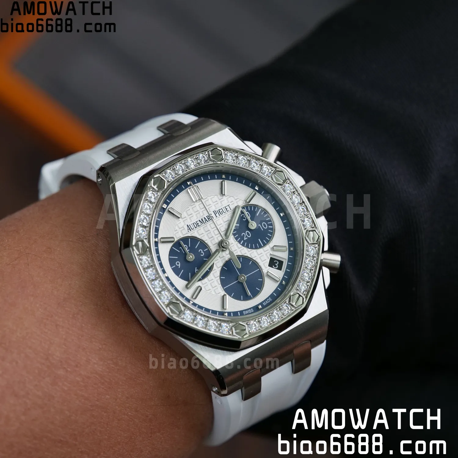 AP Royal Oak Chrono 26231 SS APSF 1:1 Best Edition White Dial on White Rubber Strap A2385 101 3c4ac539b90773e 阿默表行AmoWatch