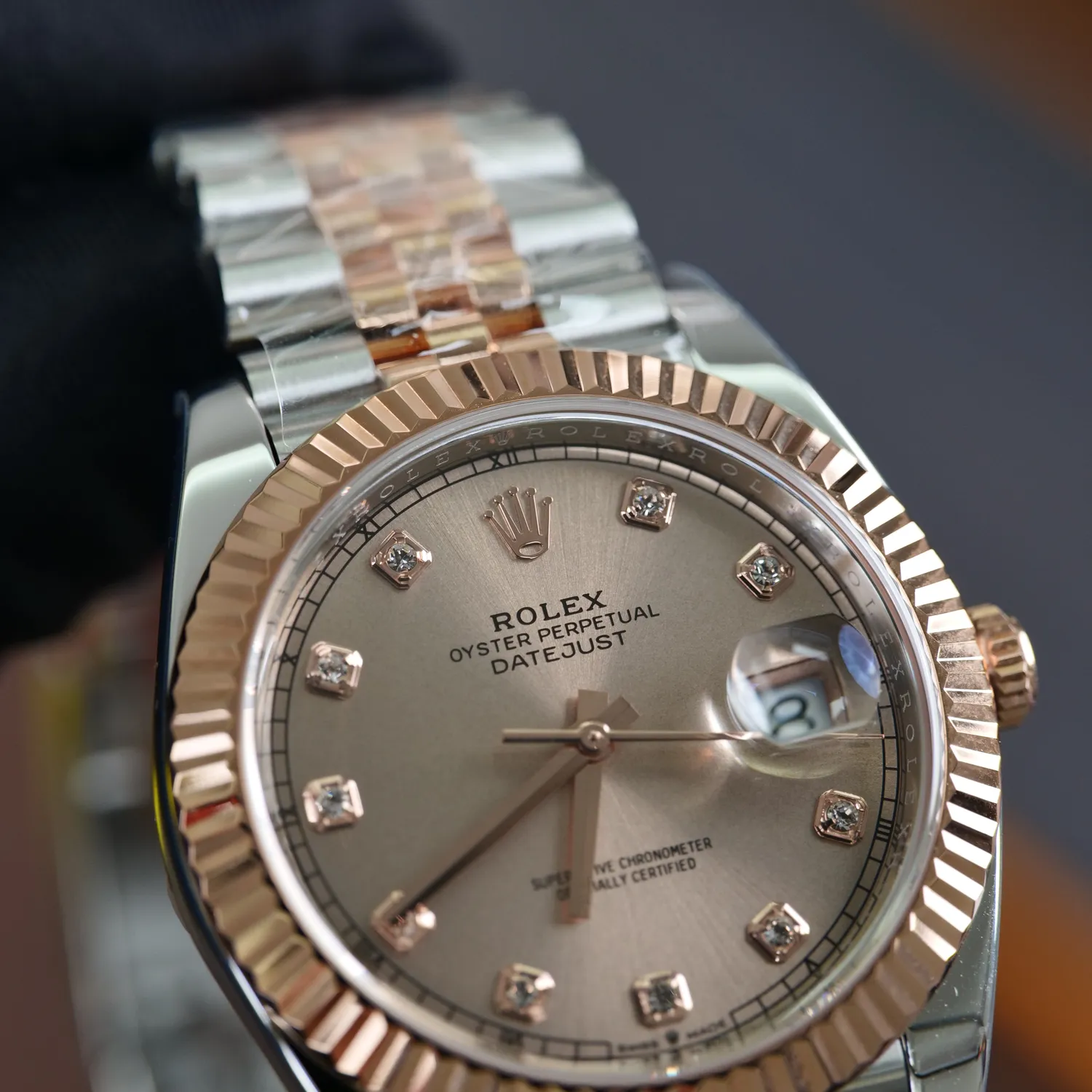 Rolex DateJust 126331 41mm RG ARF 1:1 Best Edition RG Diamonds Dial on Jubilee Bracelet DD3235 V3 (Weighted) 83 3ccb274a3278d65 AMO Watch