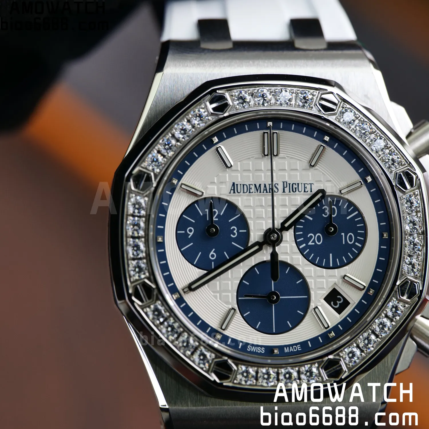 AP Royal Oak Chrono 26231 SS APSF 1:1 Best Edition White Dial on White Rubber Strap A2385 89 3dd4f09a271cdfc 阿默表行AmoWatch