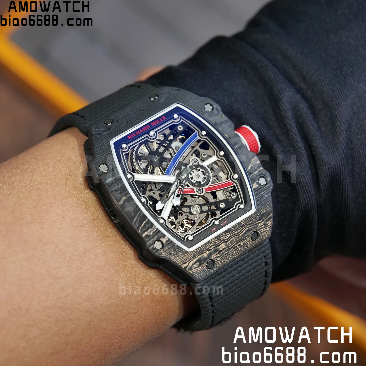 RICHARD MILLE RM67-02 Black NTPT Best Edition France Dial on Black Nylon strap CRMA7 Clone V9 98 4179aa4895c96df 阿默表行AmoWatch