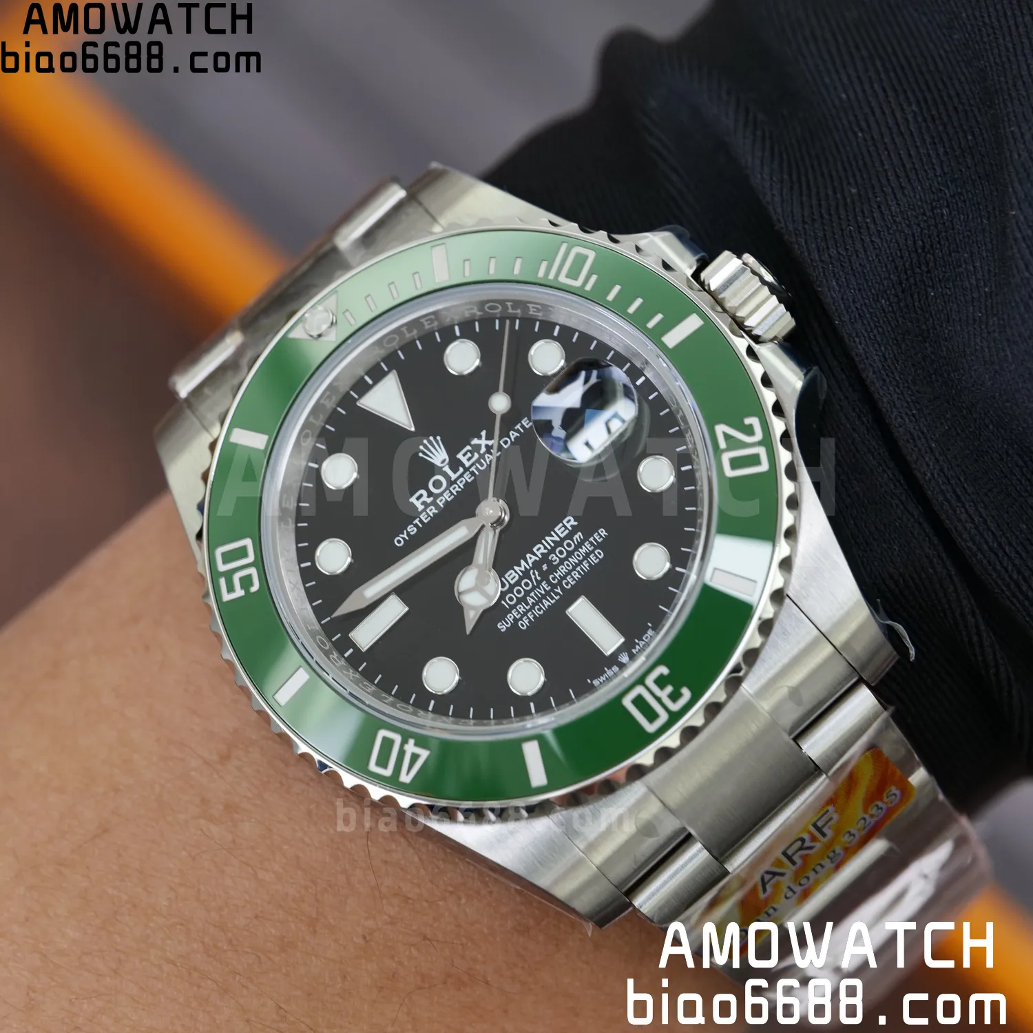 Rolex Submariner 41mm 126610 LV Kermit ARF 1:1 Best Edition 904L SS Case and Bracelet 114 43c73bc385c63e5 AMO Watch