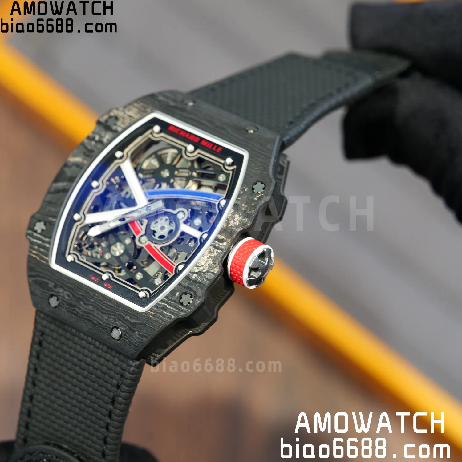 RICHARD MILLE RM67-02 Black NTPT Best Edition France Dial on Black Nylon strap CRMA7 Clone V9 81 46cbe06c6fa94b4 阿默表行AmoWatch