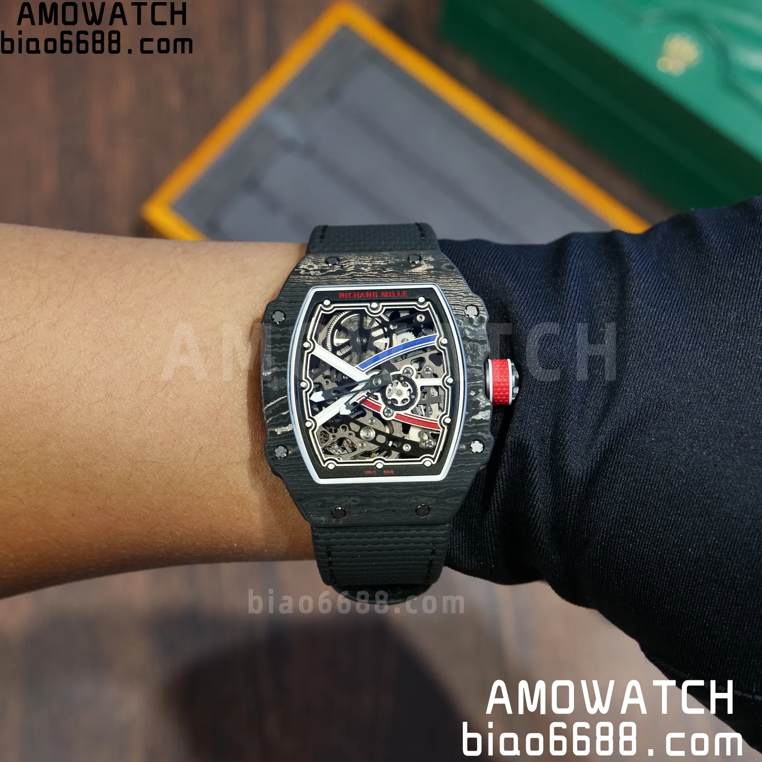 RICHARD MILLE RM67-02 Black NTPT Best Edition France Dial on Black Nylon strap CRMA7 Clone V9 100 4ce22b05f21fd03 阿默表行AmoWatch