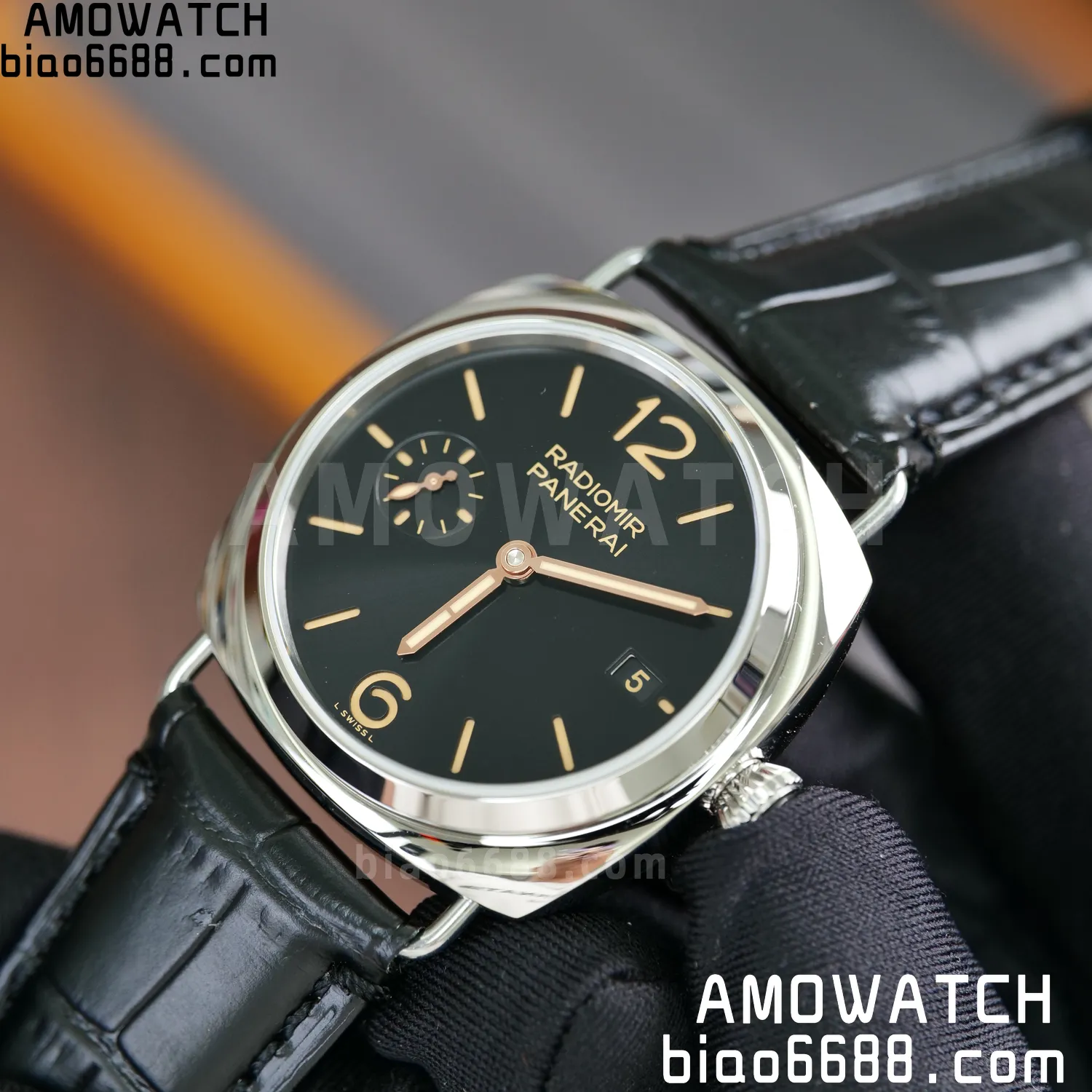 Panerai PAM01294 PAM1294 Y Radiomir TTF 1:1 Best Edition Black Dial on Black Leather Strap P900 77 514dede6923ecd4 AMO Watch