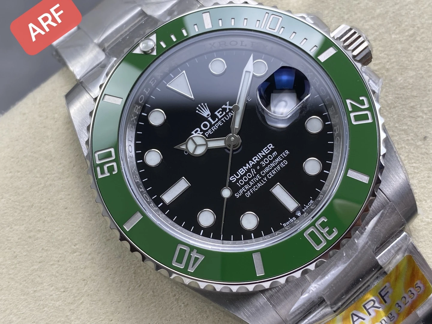Rolex Submariner 41mm 126610 LV Kermit ARF 1:1 Best Edition 904L SS Case and Bracelet 75 535786f70ec076b AMO Watch