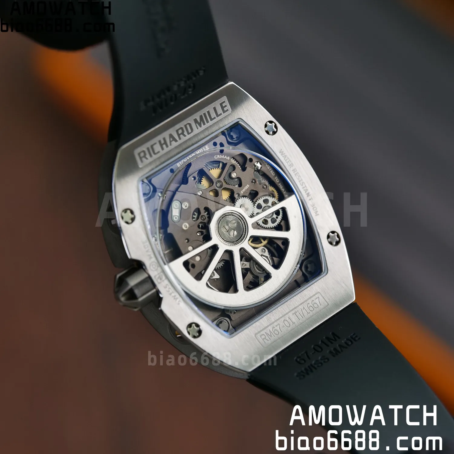 RICHARD MILLE RM67-01 V2 Best Edition Skeleton Dial on Black Rubber Strap CRMA6 V2 114 54fa7360bd518c0 阿默表行AmoWatch