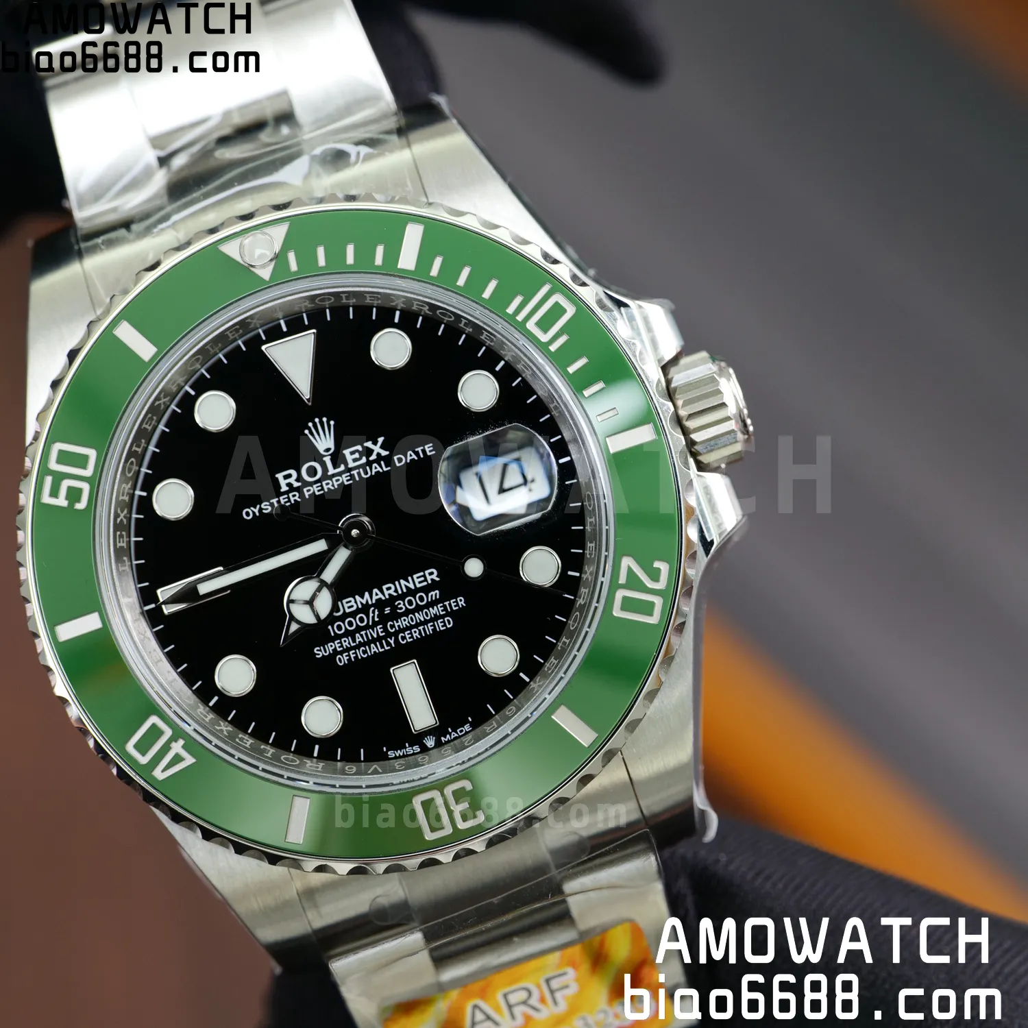 Rolex Submariner 41mm 126610 LV Kermit ARF 1:1 Best Edition 904L SS Case and Bracelet 104 57a4eab80dbfe0d AMO Watch