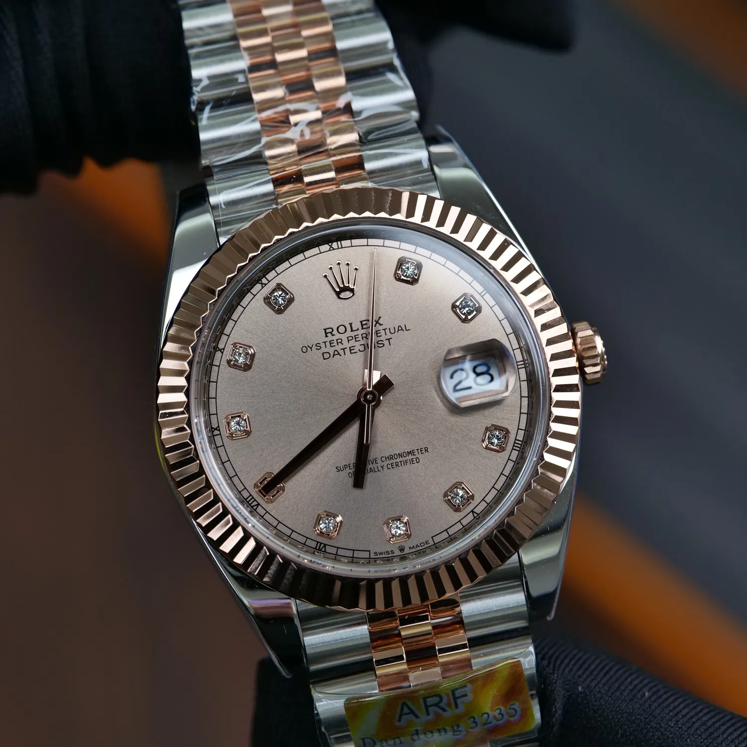 Rolex DateJust 126331 41mm RG ARF 1:1 Best Edition RG Diamonds Dial on Jubilee Bracelet DD3235 V3 (Weighted) 80 5ac3553de9f3aa0 AMO Watch