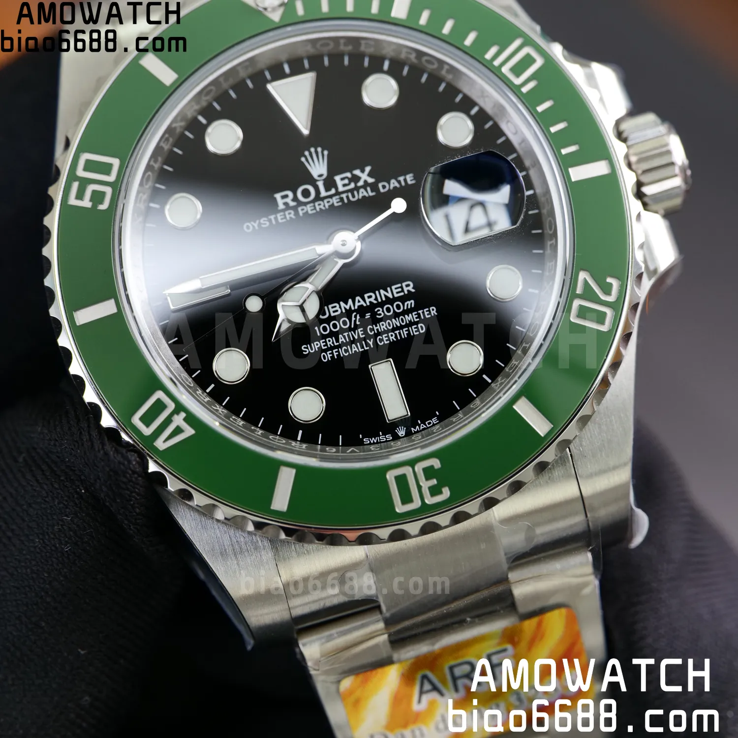 Rolex Submariner 41mm 126610 LV Kermit ARF 1:1 Best Edition 904L SS Case and Bracelet 106 5dafe4246f92749 AMO Watch