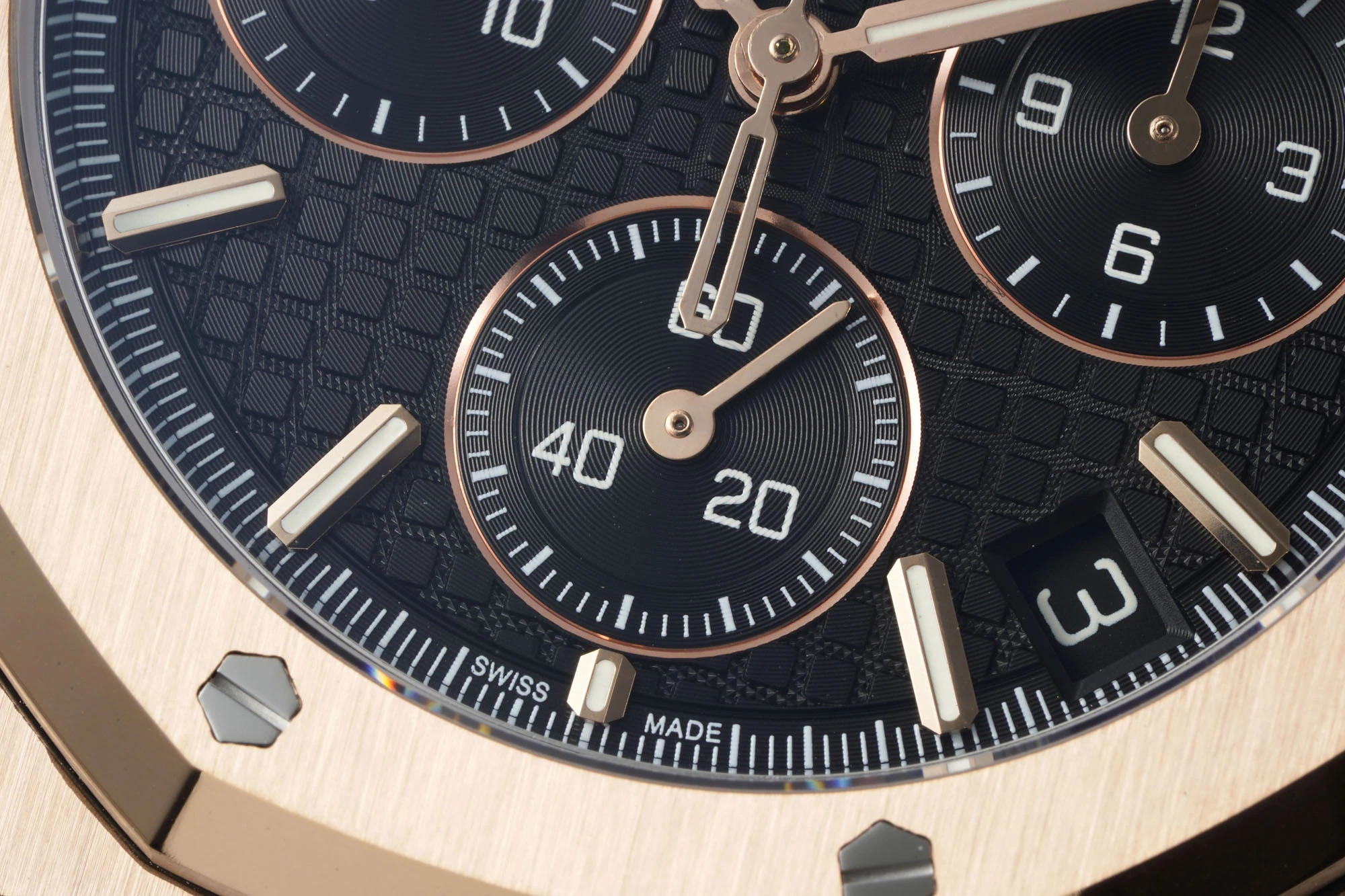 AP Royal Oak Chrono 26240 RG DDF 1:1 Best Edition Black Dial on Black Leather Strap DD4401 Super Clone Weight (SW Dial) 22 5dba8f42e33e5d2 AMO Watch