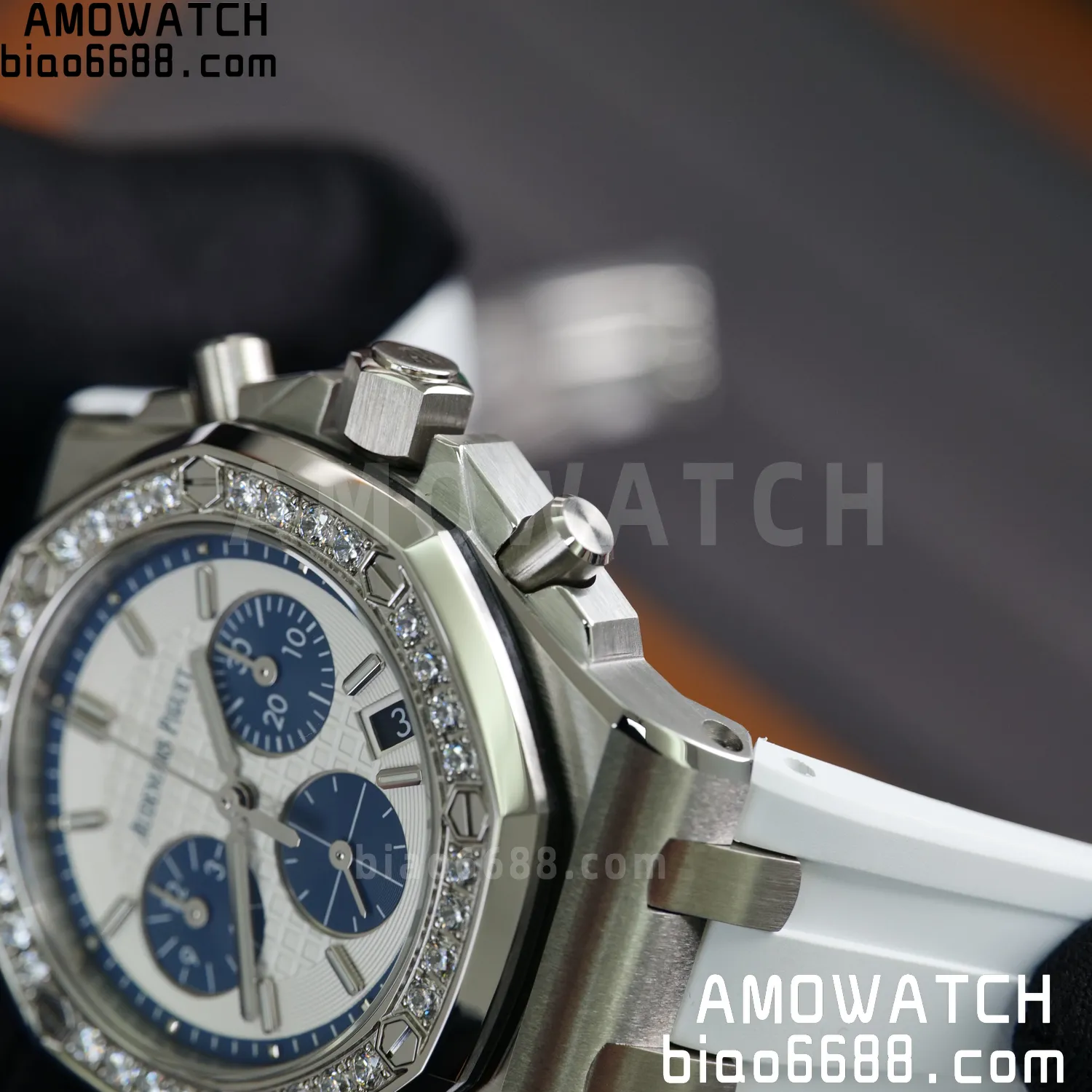 AP Royal Oak Chrono 26231 SS APSF 1:1 Best Edition White Dial on White Rubber Strap A2385 95 656033b7194439b 阿默表行AmoWatch