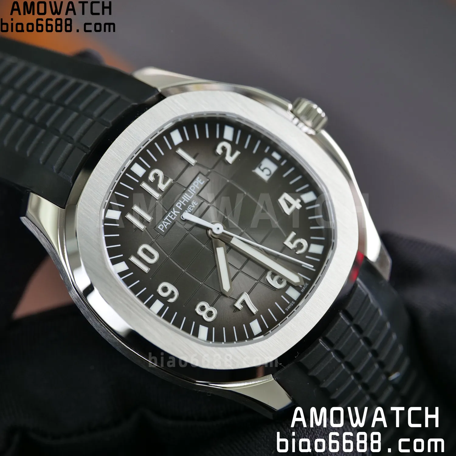 PP Aquanaut 5167 SS BBF 1:1 Best Edition Gray Dial on Black Rubber Strap DD324 Super Clone 79 6a4ca8e9ca30344 阿默表行AmoWatch