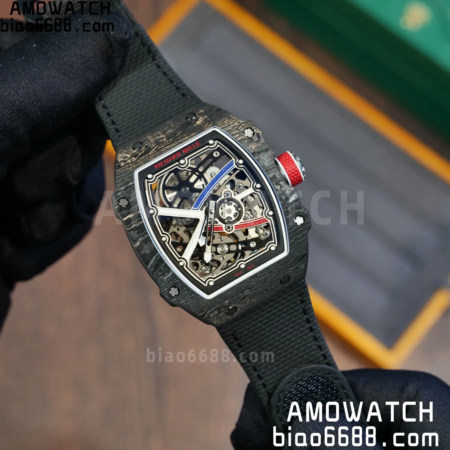 RICHARD MILLE RM67-02 Black NTPT Best Edition France Dial on Black Nylon strap CRMA7 Clone V9 71 6b56c0e0231b116 阿默表行AmoWatch