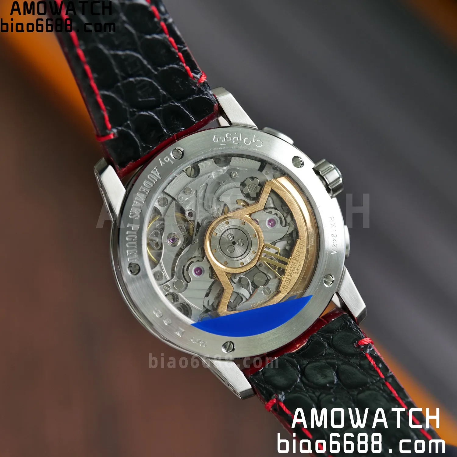 AP Code 11.59 Chrono 26393 SS APSF 1:1 Best Edition Red Ombre Dial On Red Strap Super Clone SA4401 76 6c998613af2d329 AMO Watch