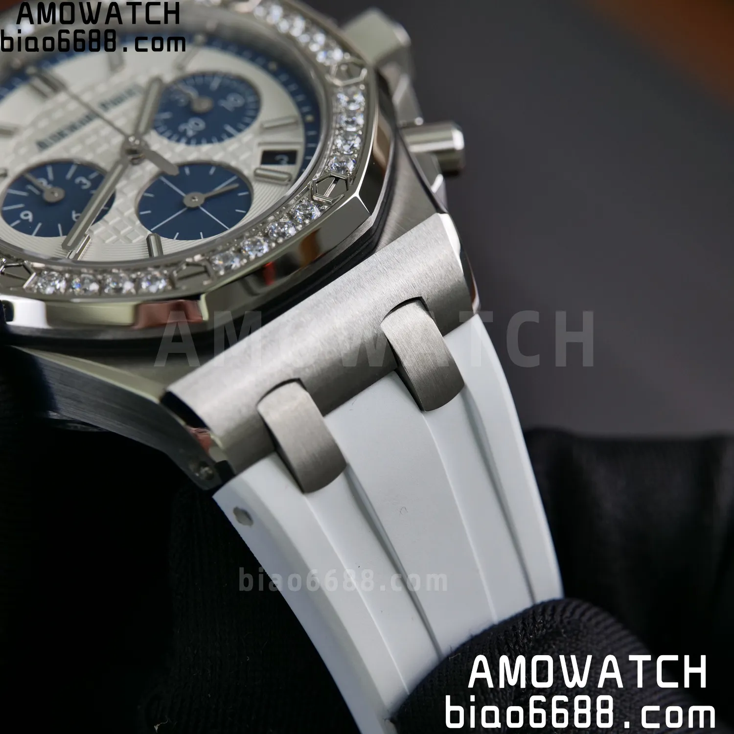 AP Royal Oak Chrono 26231 SS APSF 1:1 Best Edition White Dial on White Rubber Strap A2385 93 6dd6a1f0d3e534a 阿默表行AmoWatch