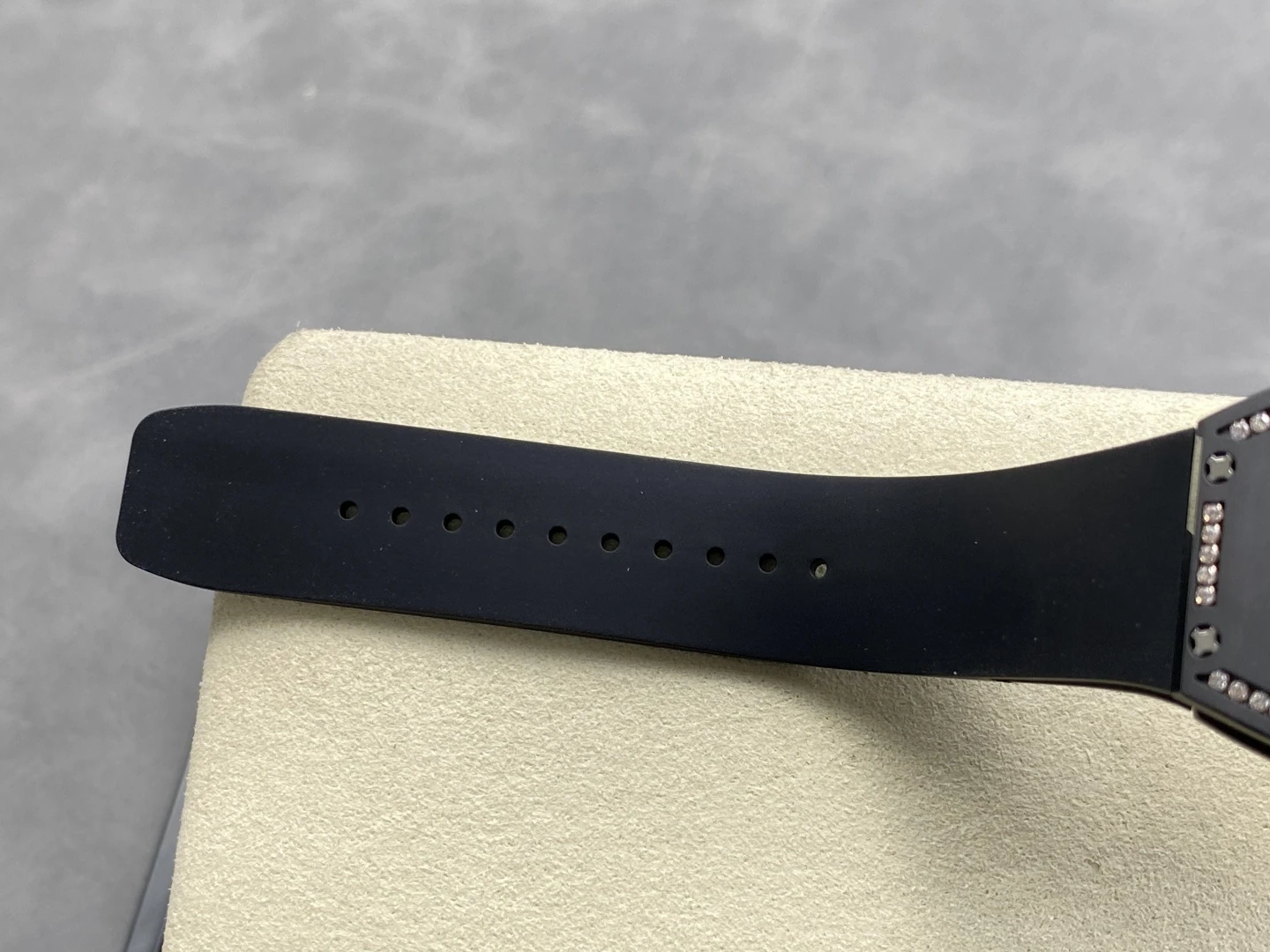 RICHARD MILLE RM07 Ladies Black Ceramic Diamonds Bezel ZF 1:1 Best Edition Black Dial on Black Rubber Strap CRMA2 Clone 32 76bfb23791f5147 AMO Watch