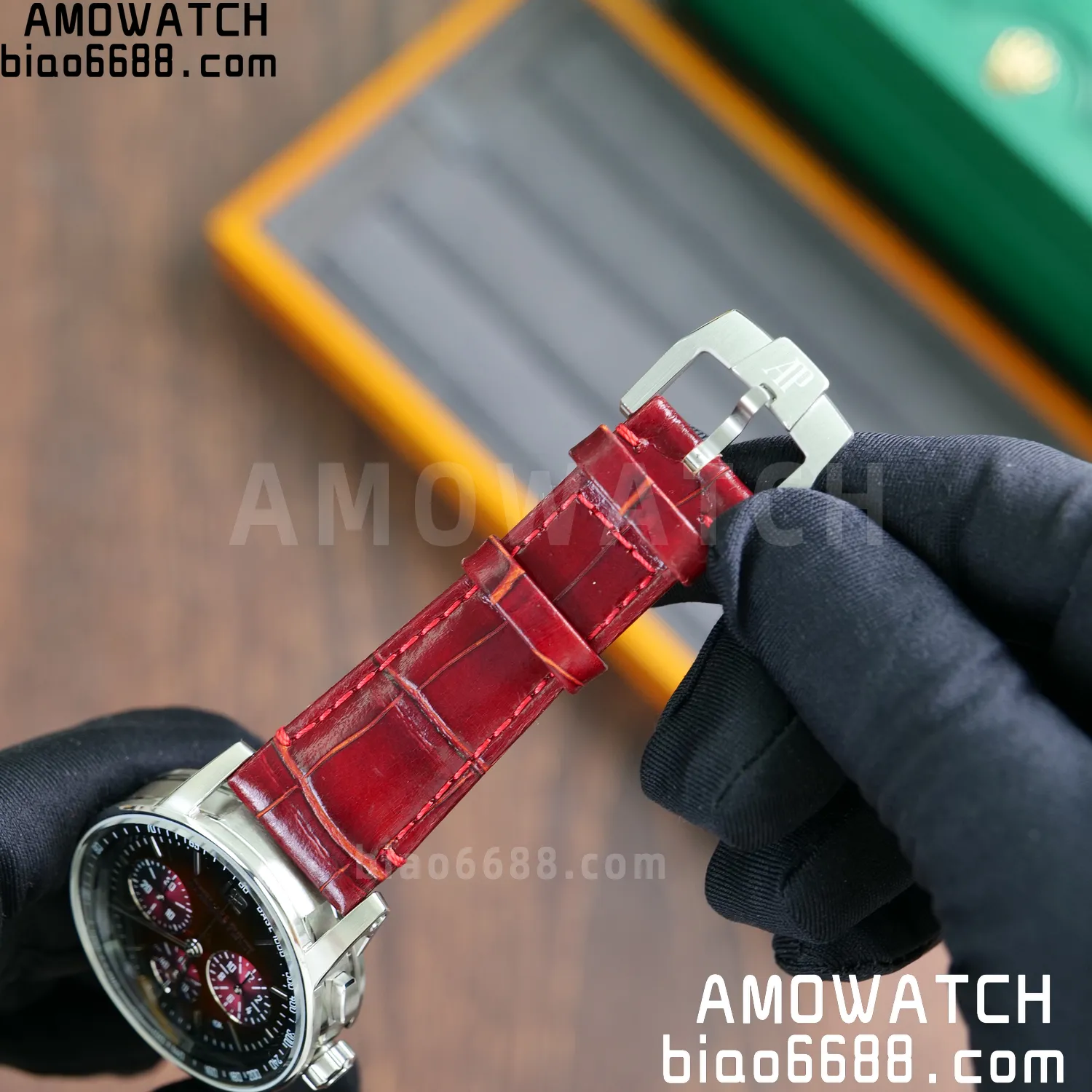 AP Code 11.59 Chrono 26393 SS APSF 1:1 Best Edition Red Ombre Dial On Red Strap Super Clone SA4401 60 772f46c5ddceec6 AMO Watch