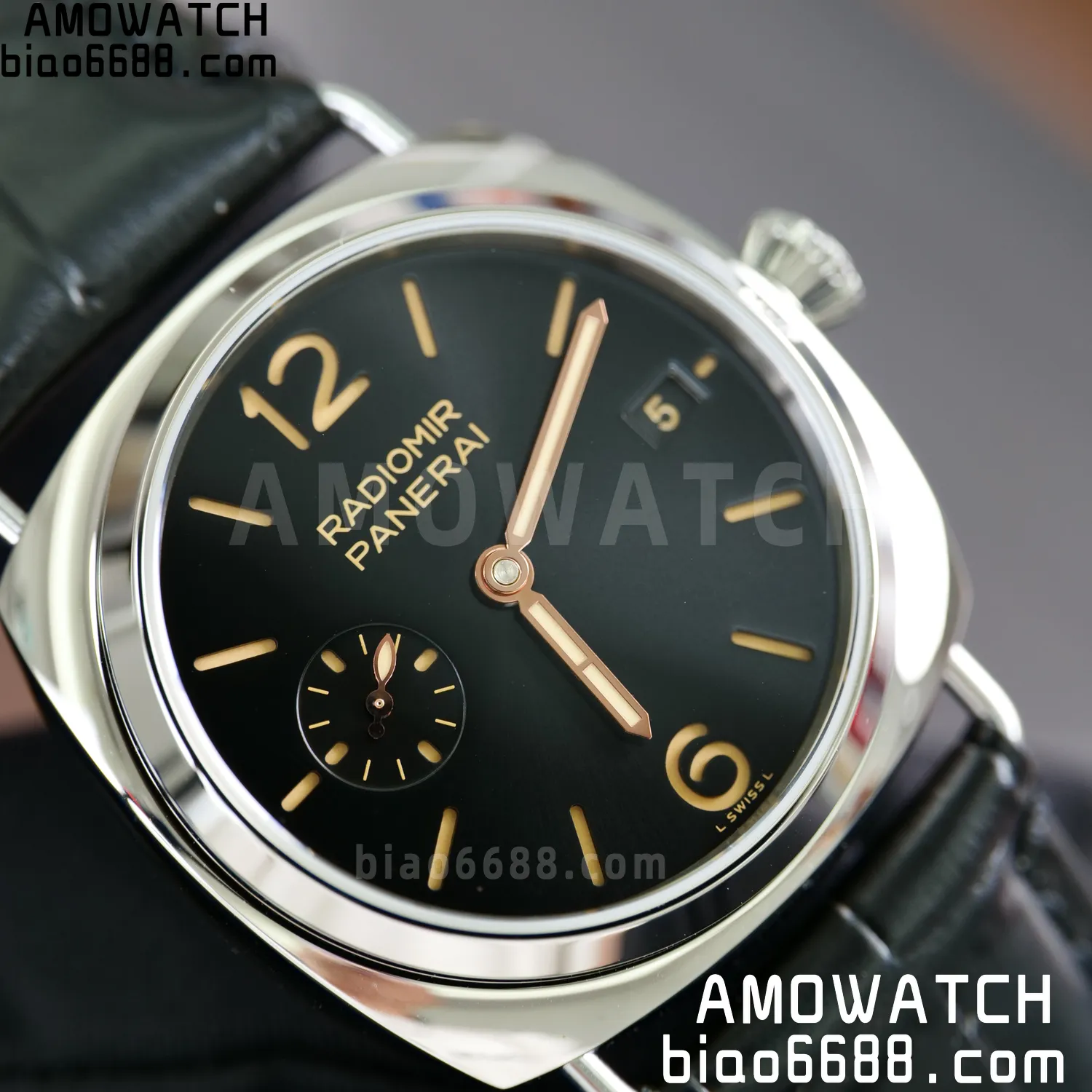 Panerai PAM01294 PAM1294 Y Radiomir TTF 1:1 Best Edition Black Dial on Black Leather Strap P900 81 7c9fcab6bef13b7 AMO Watch