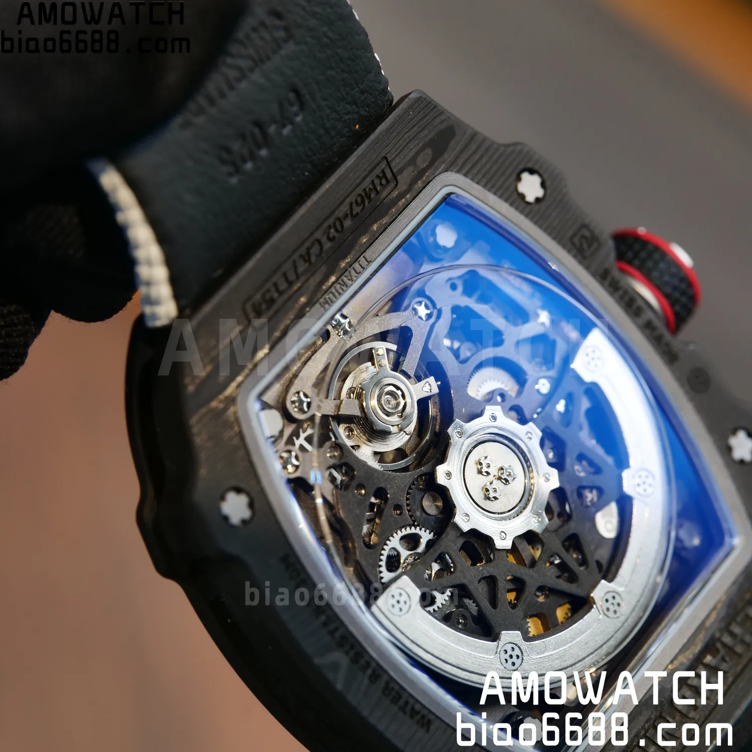 RICHARD MILLE RM67-02 Black NTPT Best Edition Italy Dial on White Nylon strap CRMA7 Clone V9 105 7d654288775a9f9 阿默表行AmoWatch