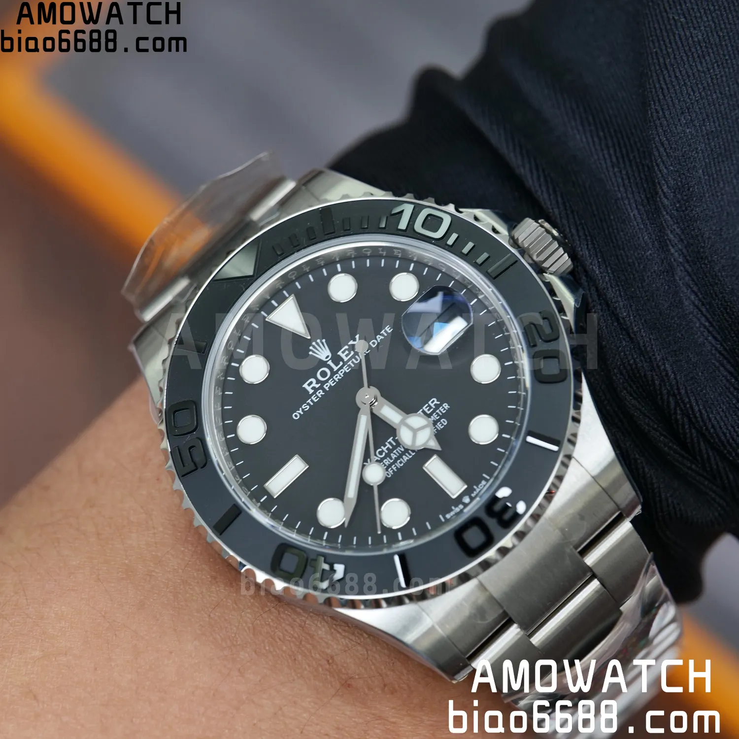 Rolex Yacht-Master 226627 Titanium VF 1:1 Best Edition Black Dial on Titanium Bracelet DD3235 106 810daac92f9fba1 1 AMO Watch