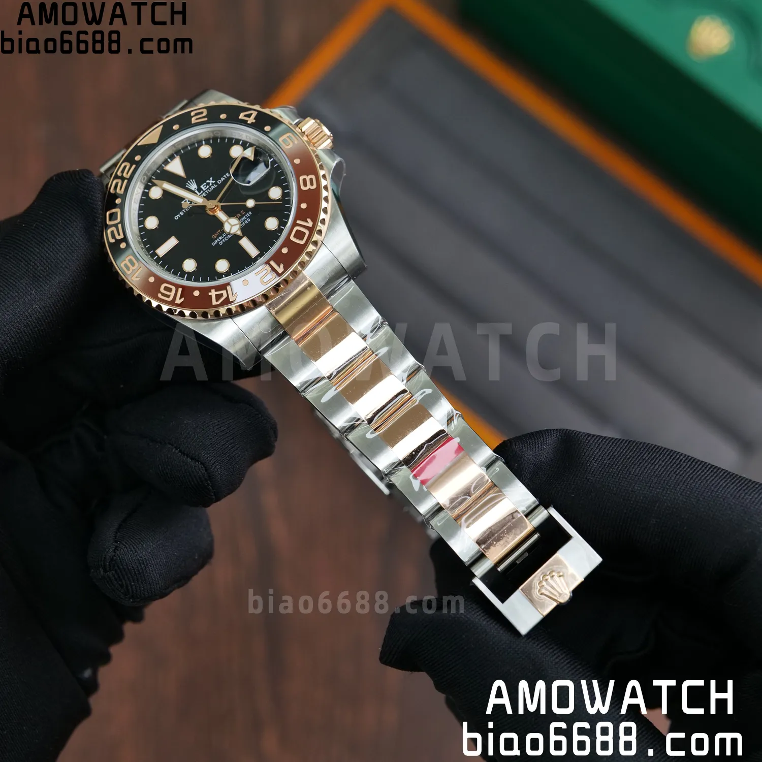 Rolex GMT-Master II 126711 CHNR VSF1:1 Best Edition on Black Dial SS/RG Bracelet Super Clone DD3285 (Weight) 86 85a5569bccb0371 AMO Watch