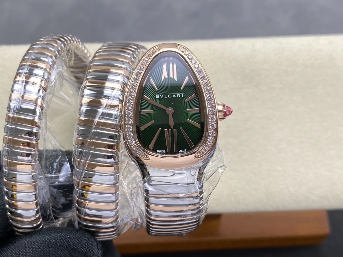 BVLGARI SERPENTI RG/SS 102791 BVF 1:1 Best Edition Green Dial ETA Quartz 22 86bc182586dffbf AMO Watch