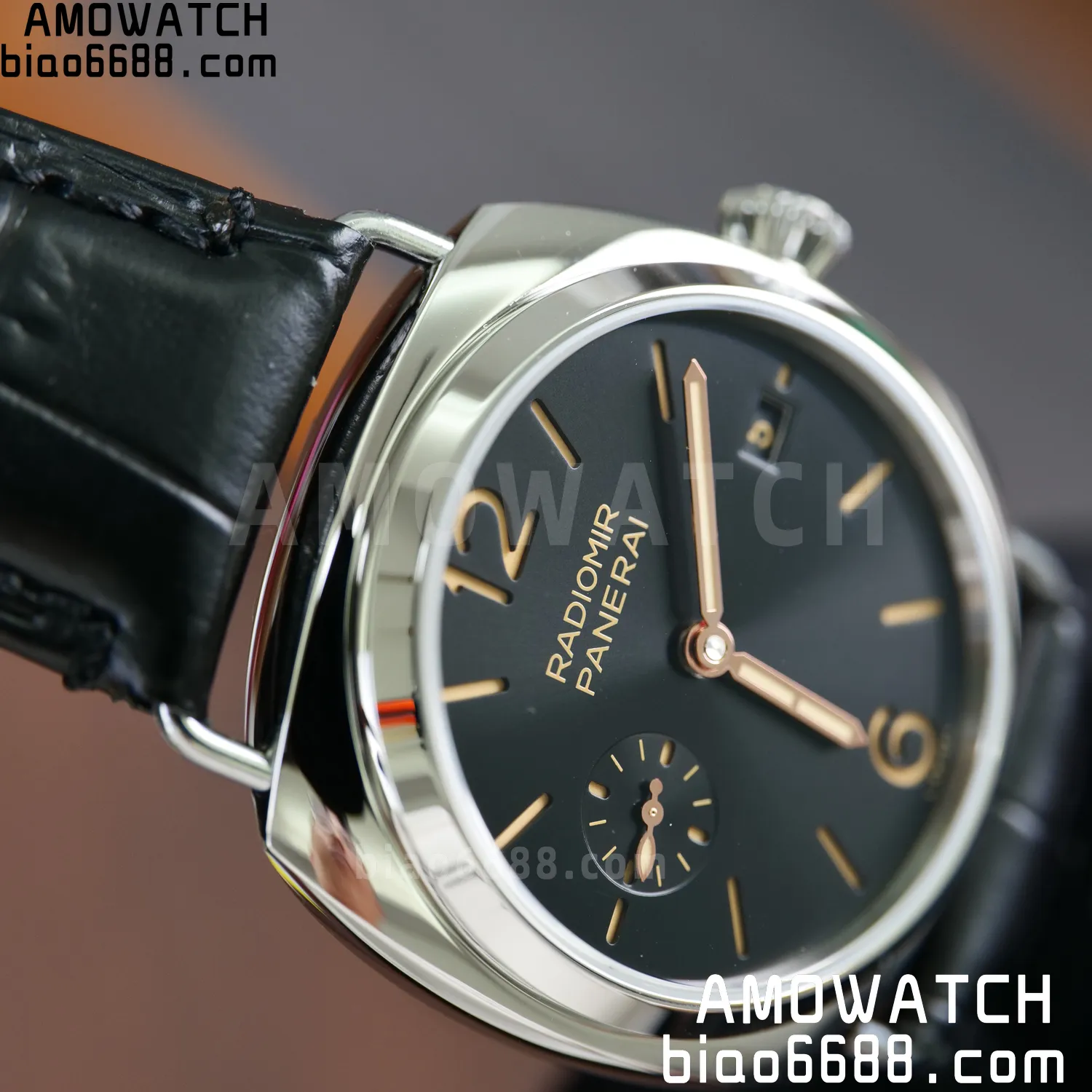Panerai PAM01294 PAM1294 Y Radiomir TTF 1:1 Best Edition Black Dial on Black Leather Strap P900 78 8741962a615c5fb AMO Watch