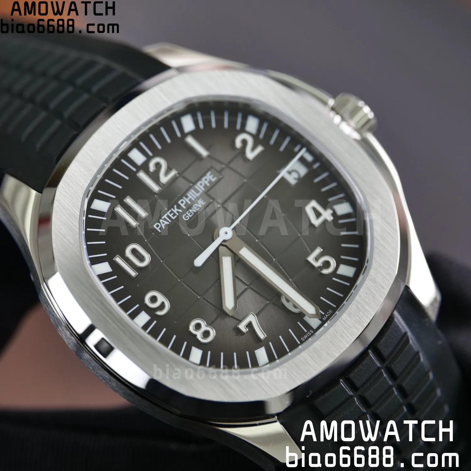 PP Aquanaut 5167 SS BBF 1:1 Best Edition Gray Dial on Black Rubber Strap DD324 Super Clone 85 919695a1c77988d 阿默表行AmoWatch