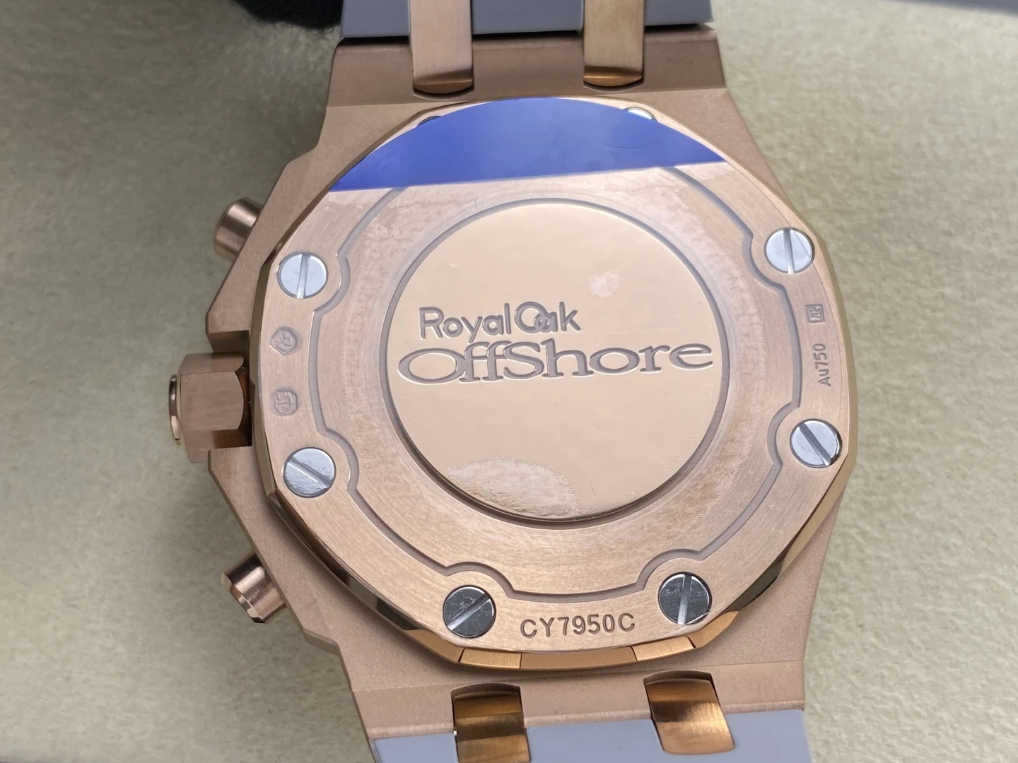 AP Royal Oak Chrono 26231 RG APSF 1:1 Best Edition White Dial on Gray Rubber Strap A2385 43 920a87912c0b88a 阿默表行AmoWatch